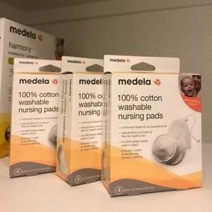 Medela 100% cotton washable bra pads